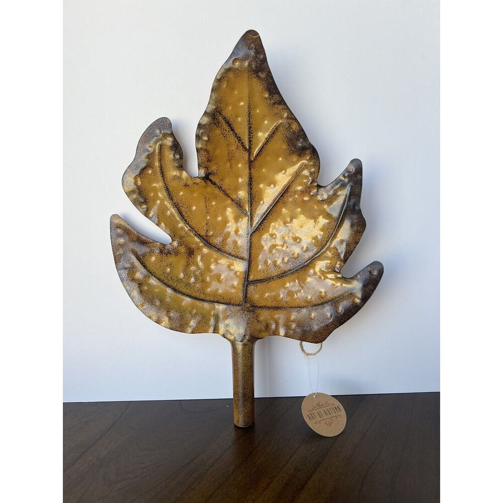 Fall Leaf, Autumn, Halloween, Thanksgiving Wall Hanging, Table Decor, NWT